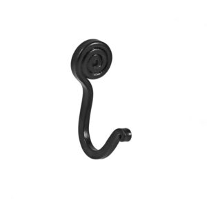 Roline 406 Κρεμάστρα από Ζάμακ Μαύρη Ματ 65x25mm